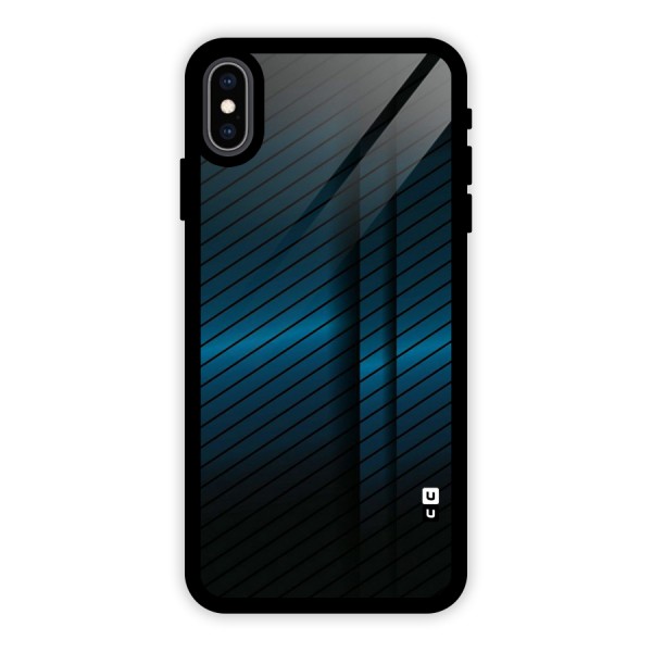 Royal Shade Blue Glass Back Case for iPhone XS Max