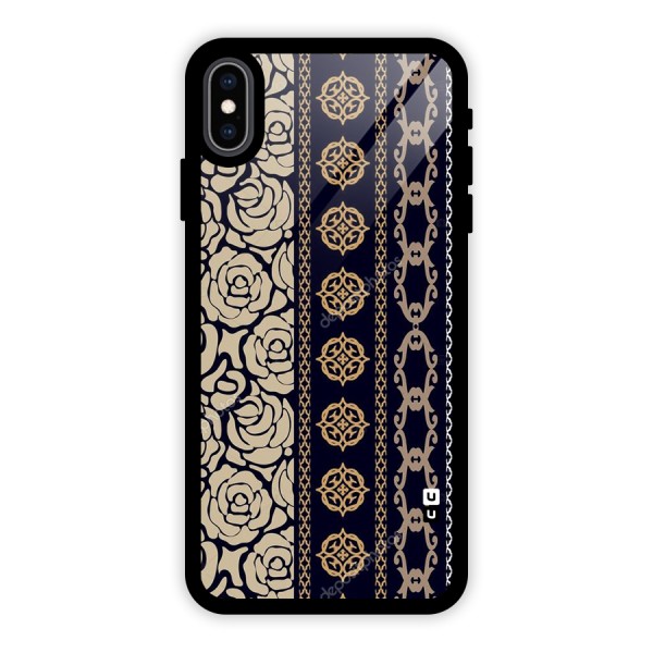 Seamless Pattern Glass Back Case for iPhone XS Max