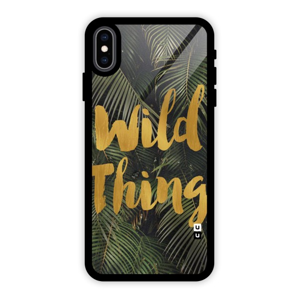 Wild Leaf Thing Glass Back Case for iPhone XS Max