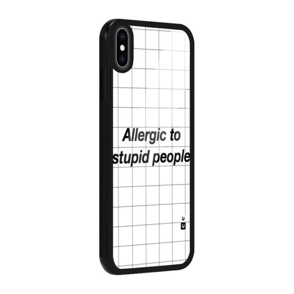 Allergic Glass Back Case for iPhone XS Max