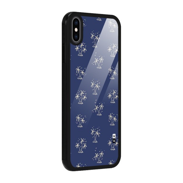 Beach Trees Glass Back Case for iPhone XS Max