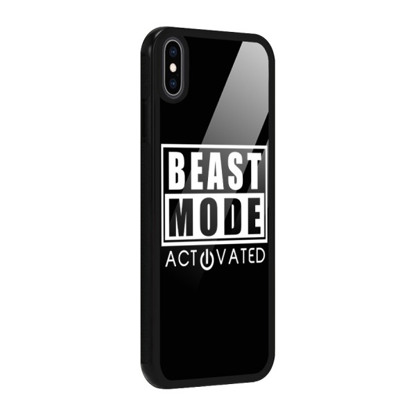 Beast Mode Activated Glass Back Case for iPhone XS Max