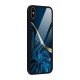 Blue Smooth Flow Glass Back Case for iPhone XS Max