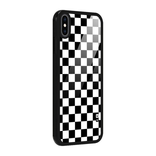 Classic Check Glass Back Case for iPhone XS Max