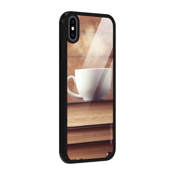 Coffee And Bookworm Glass Back Case for iPhone XS Max