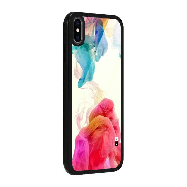 Colorful Splash Glass Back Case for iPhone XS Max