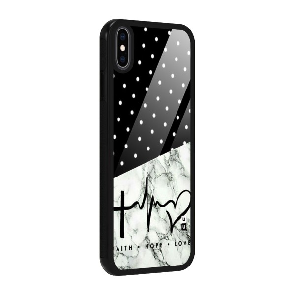 Faith Love Glass Back Case for iPhone XS Max