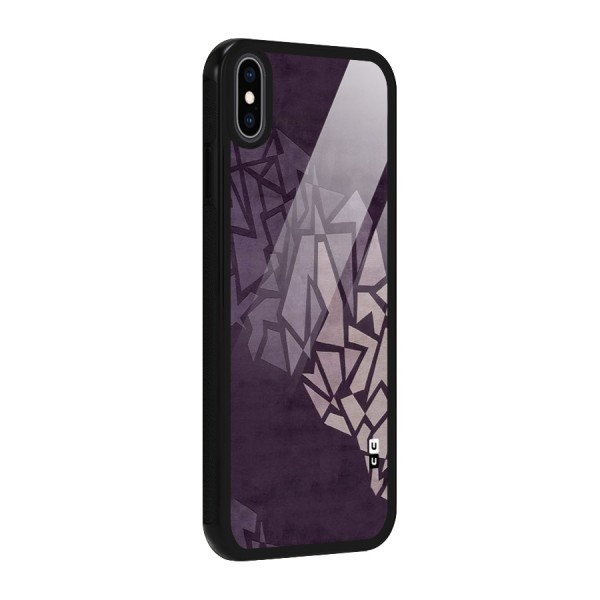 Fine Abstract Glass Back Case for iPhone XS Max