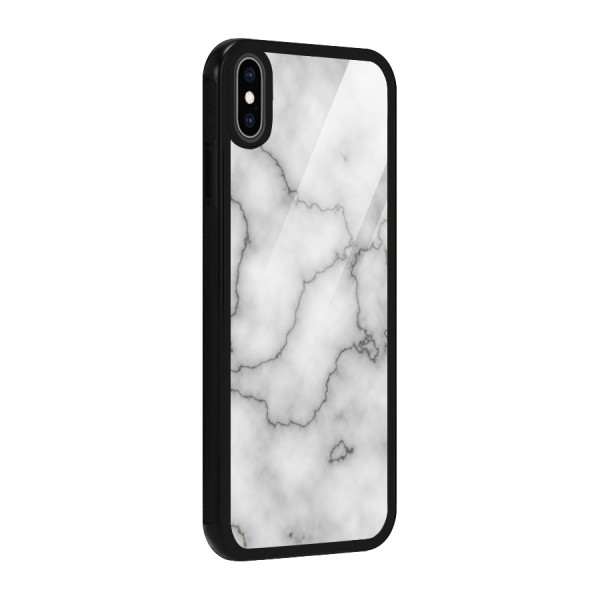 Grey Marble Glass Back Case for iPhone XS Max