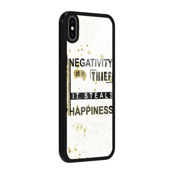 Negativity Thief Glass Back Case for iPhone XS Max