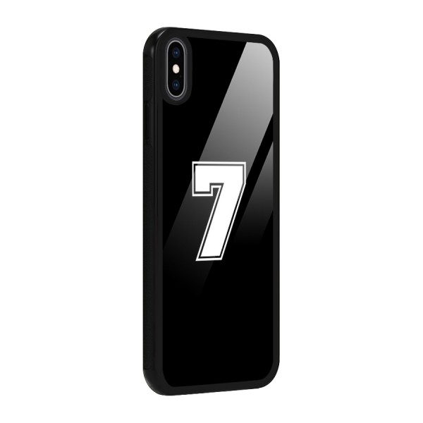 Number 7 Glass Back Case for iPhone XS Max