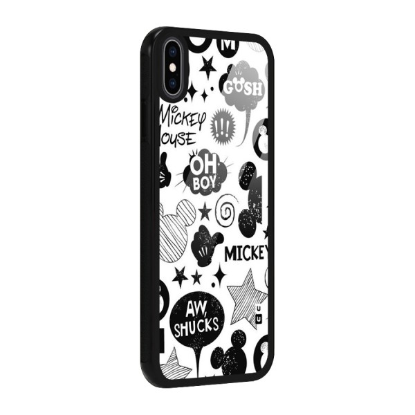 Oh Boy Design Glass Back Case for iPhone XS Max