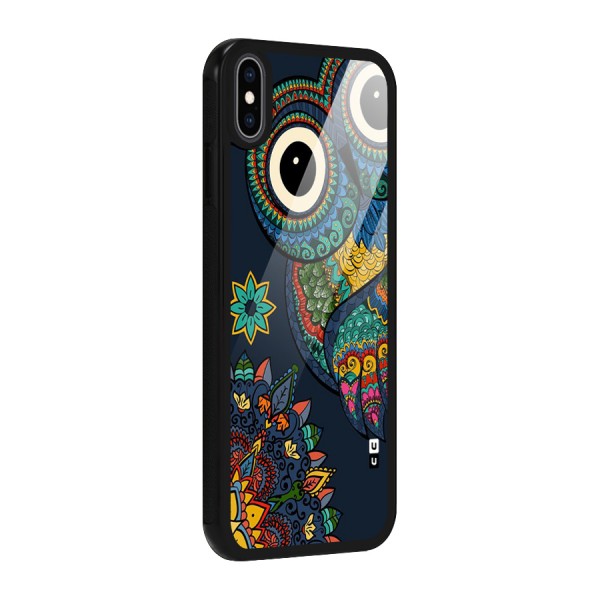 Owl Eyes Glass Back Case for iPhone XS Max