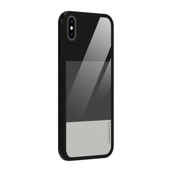 Pastel Black and Grey Glass Back Case for iPhone XS Max