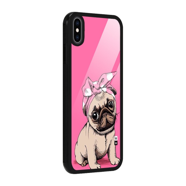 Ribbon Doggo Glass Back Case for iPhone XS Max