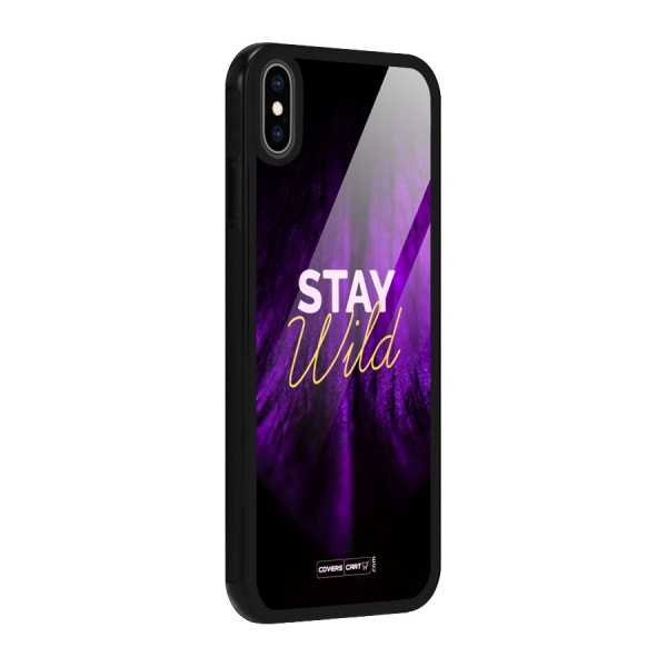 Stay Wild Glass Back Case for iPhone XS Max
