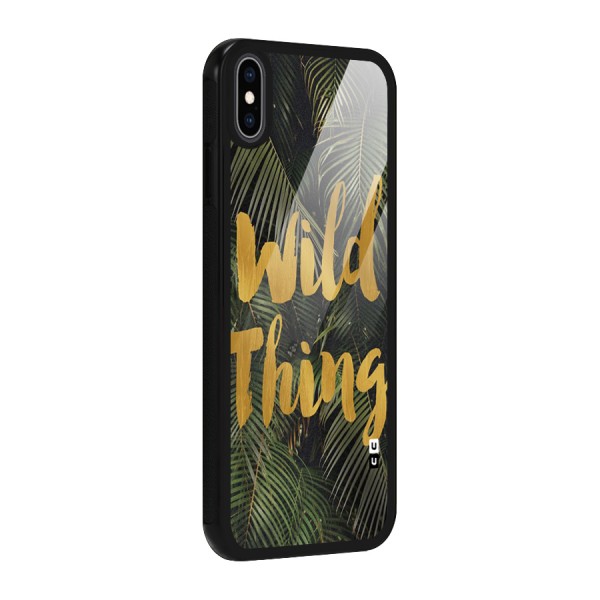 Wild Leaf Thing Glass Back Case for iPhone XS Max