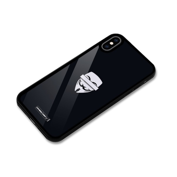 Anonymous Mask Glass Back Case for iPhone XS Max