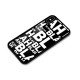 Blah Blah Pattern Glass Back Case for iPhone XS Max