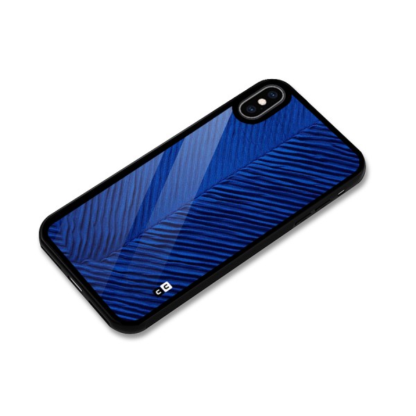 Classy Blues Glass Back Case for iPhone XS Max