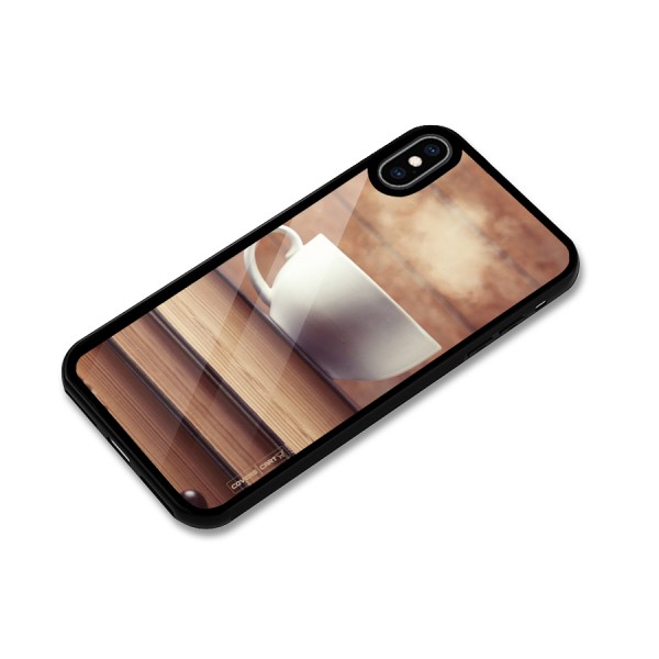 Coffee And Bookworm Glass Back Case for iPhone XS Max