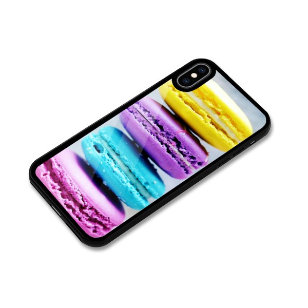 Colourful Whoopie Pies Glass Back Case for iPhone XS Max