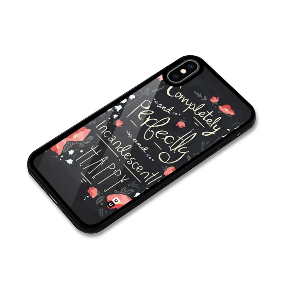 Completely Happy Glass Back Case for iPhone XS Max