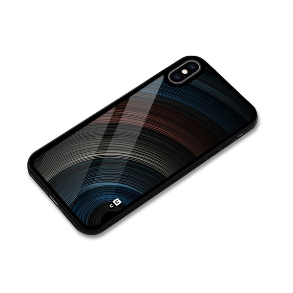 Dark Shade Swirls Glass Back Case for iPhone XS Max
