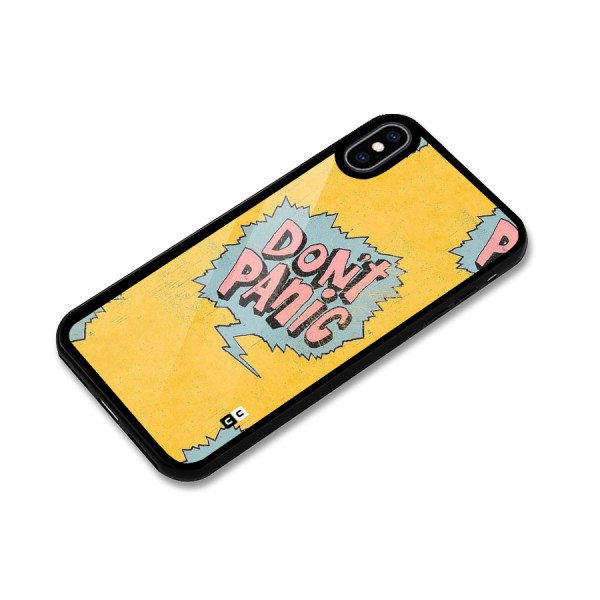 No Panic Glass Back Case for iPhone XS Max