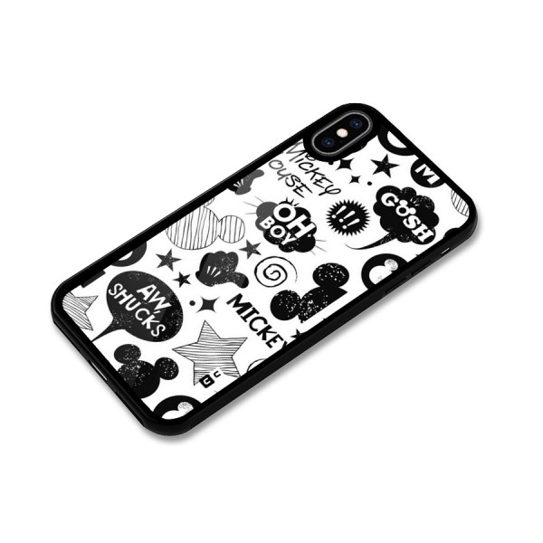 Oh Boy Design Glass Back Case for iPhone XS Max