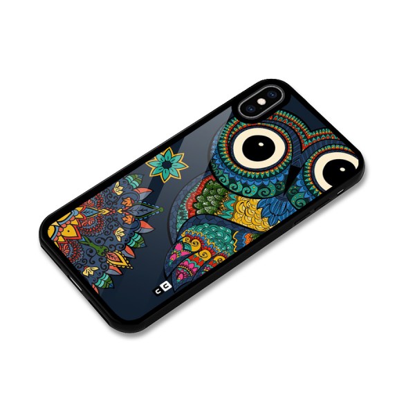 Owl Eyes Glass Back Case for iPhone XS Max