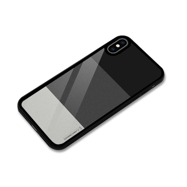 Pastel Black and Grey Glass Back Case for iPhone XS Max