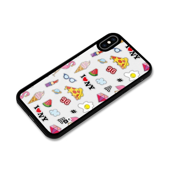 Personnel Quirk Glass Back Case for iPhone XS Max