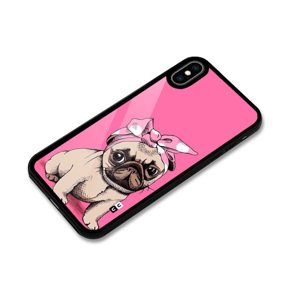 Ribbon Doggo Glass Back Case for iPhone XS Max