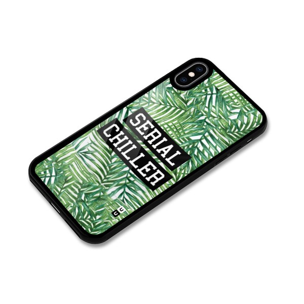 Serial Chiller Glass Back Case for iPhone XS Max