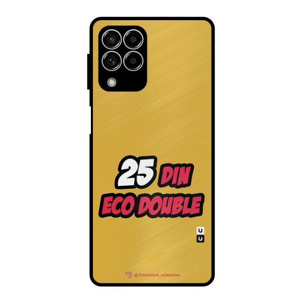 25 Din Eco Double Mustard Yellow Metal Back Case for Galaxy M33