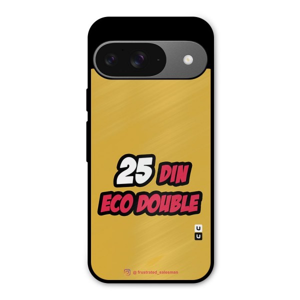 25 Din Eco Double Mustard Yellow Metal Back Case for Google Pixel 9
