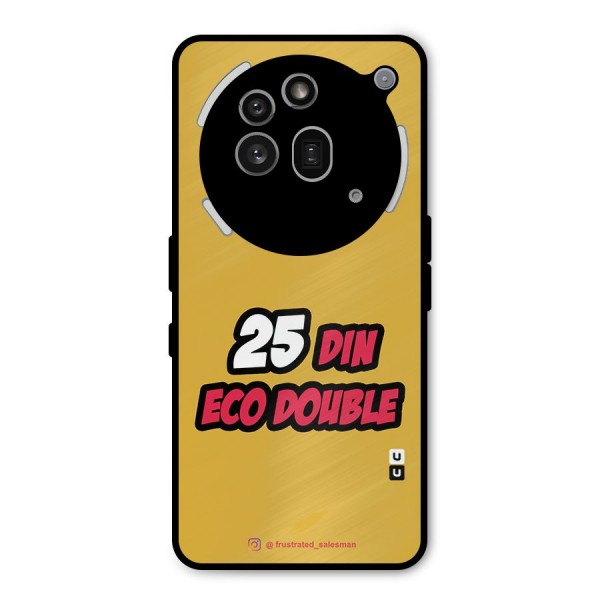25 Din Eco Double Mustard Yellow Metal Back Case for Nothing Phone 3a Pro