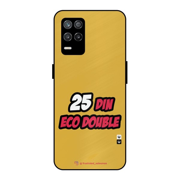 25 Din Eco Double Mustard Yellow Metal Back Case for Realme 9 5G
