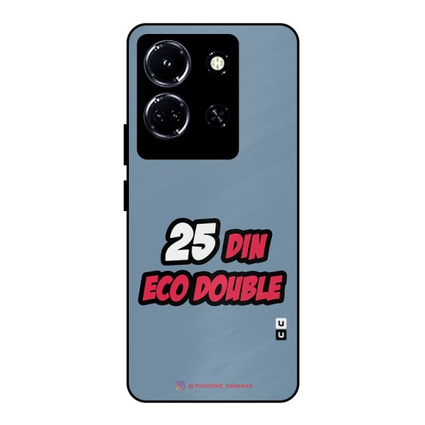 25 Din Eco Double SteelBlue Metal Back Case for Infinix Note 30 5G