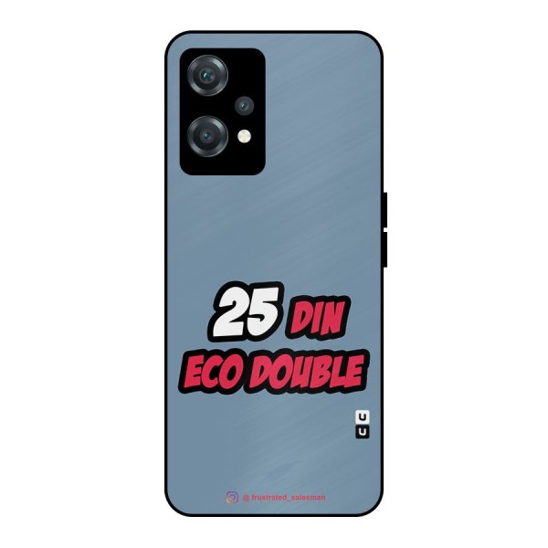 25 Din Eco Double SteelBlue Metal Back Case for OnePlus Nord CE 2 Lite 5G