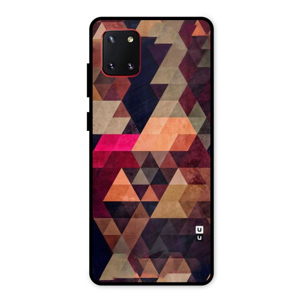 Abstract Beauty Triangles Metal Back Case for Galaxy Note 10 Lite