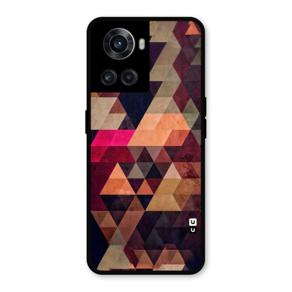 Abstract Beauty Triangles Metal Back Case for OnePlus 10R