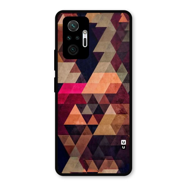 Abstract Beauty Triangles Metal Back Case for Redmi Note 10 Pro Max