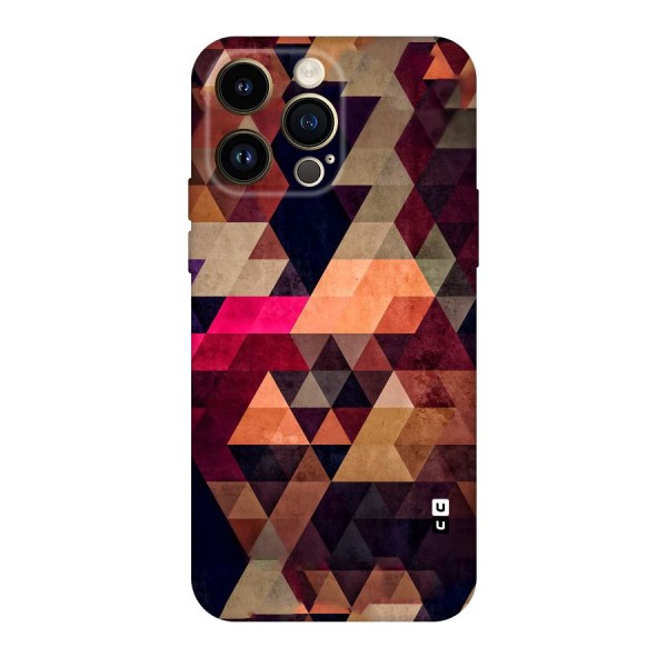 Abstract Beauty Triangles Original Polycarbonate Back Case for iPhone 14 Pro Max