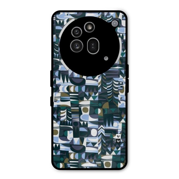 Abstract Blues Metal Back Case for Nothing Phone 3a Pro