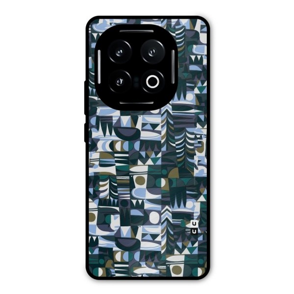 Abstract Blues Metal Back Case for iQOO 13