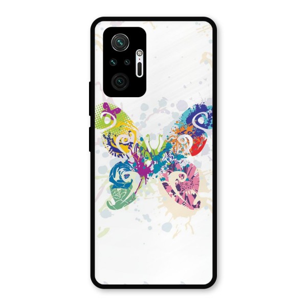Abstract Butterfly Metal Back Case for Redmi Note 10 Pro