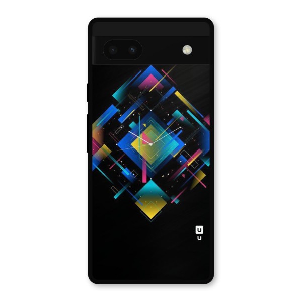 Abstract Clock Metal Back Case for Google Pixel 6a