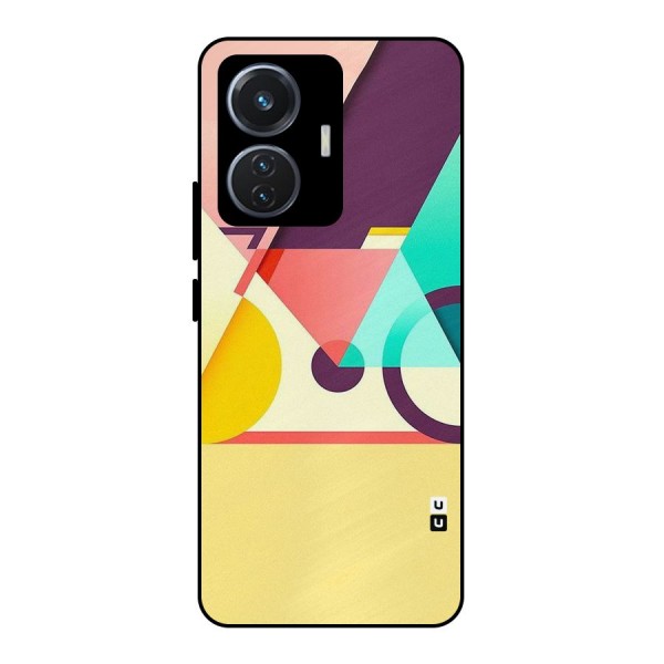 Abstract Cycle Metal Back Case for iQOO Z6 44W